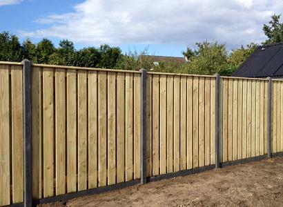 Geimpregneerd tuinscherm | 21 planks | 180x180 cm | Grenen | 15x140 mm