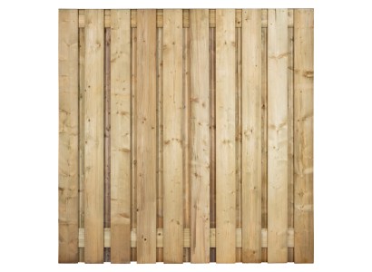 Geimpregneerd tuinscherm | 21 planks | 180x180 cm | Vuren | 18x140 mm