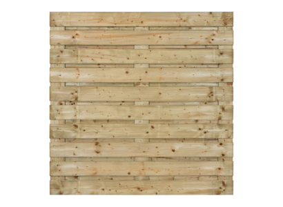 Geimpregneerd tuinscherm | 19 planks | Horizontaal |  180x180 cm | Vuren | 18x140 mm