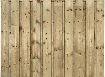 Geïmpregneerd tuinscherm | Toog 23 planks | 180x180 cm | Vuren | 18x140mm