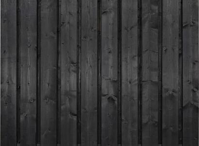 Geïmpregneerd tuinscherm | ZWART | 23 planks | 180x180 cm | Vuren | 18x140mm