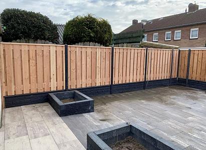 Douglas tuinscherm | 23 planks | 180x180 cm | 18 x 150mm