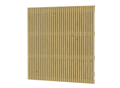 Vuren tuinscherm Verticaal Elan Excellent, 180 x 180 cm, groen geïmpregneerd.