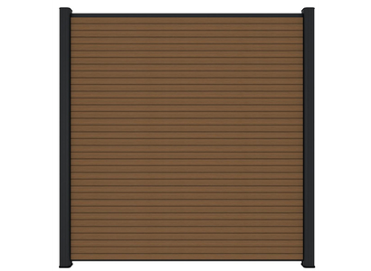 NewTechWood co-extrusie composiet scherm Triple, 180 x 180 cm, Teak.