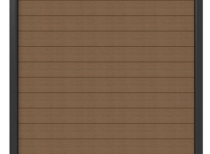 NewTechWood co-extrusie composiet scherm, 180 x 180 cm, Teak.