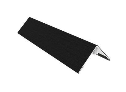 NewTechWood aluminium co-extrusie hoekprofiel t.b.v. Castellation PRO, 6 x 6 x 300 cm, Ebony zwart.