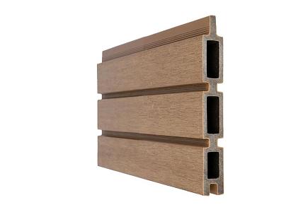 NewTechWood co-extrusie composiet Triple Rhombus schermplank, 2,1 x 16 x 180 cm, Teak.