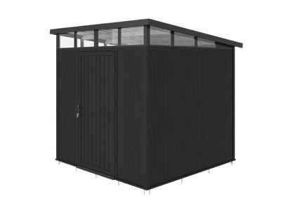 NewTechWood berging met enkele deur, 222 x 210 cm, Ebony zwart