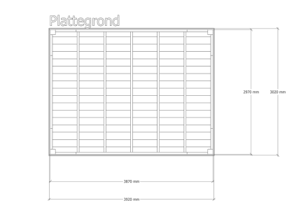 Douglas overkapping | 302 x 392 cm | Origin 1