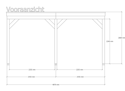 Douglas overkapping | 302 x 492 cm | Origin 1
