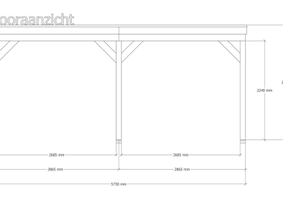Douglas overkapping | 302 x 578 cm | Origin 1