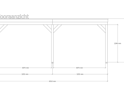 Douglas overkapping | 302 x 656 cm | Origin 1