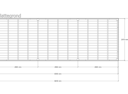 Douglas overkapping | 302 x 864 cm | Origin 1