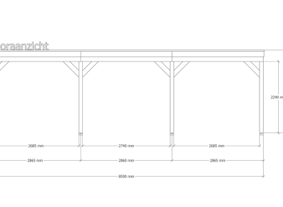 Douglas overkapping | 302 x 864 cm | Origin 1