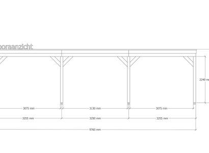 Douglas overkapping | 302 x 981 cm | Origin 1