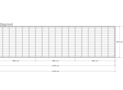 Douglas overkapping | 302 x 1164 cm | Origin 1