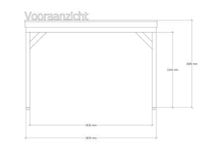 Douglas overkapping | 402 x 392 cm | Origin 1