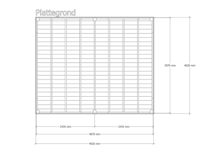 Douglas overkapping | 402 x 492 cm | Origin 1