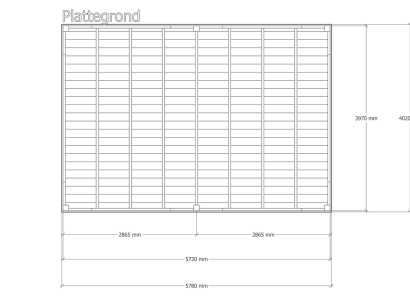Douglas overkapping | 402 x 578 cm | Origin 1