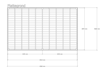 Douglas overkapping | 402 x 656 cm | Origin 1