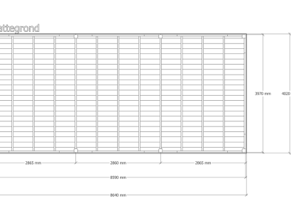 Douglas overkapping | 402 x 864 cm | Origin 1
