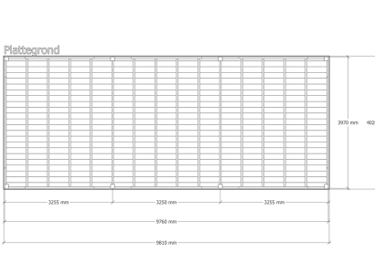Douglas overkapping | 402 x 981 cm | Origin 1