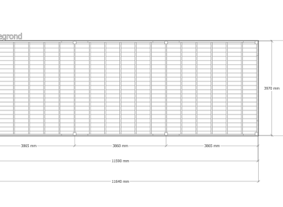 Douglas overkapping | 402 x 1164 cm | Origin 1
