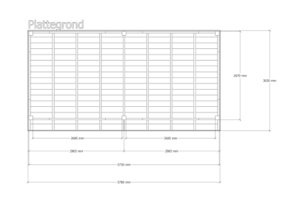 Douglas overkapping | 302 x 578 cm | Pure 1