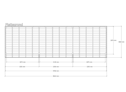 Douglas overkapping | 302 x 981 cm | Pure 1