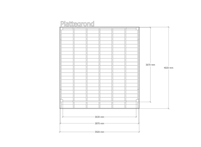 Douglas overkapping | 402 x 392 cm | Pure 1