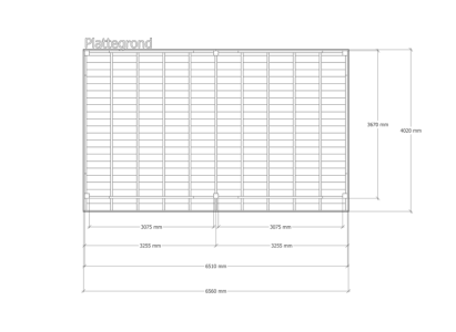Douglas overkapping | 402 x 656 cm | Pure 1