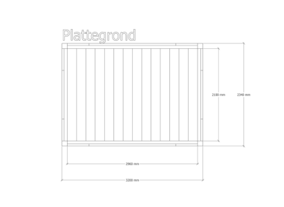 Douglas pergola | 234 x 320 cm | Origin 1