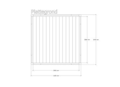Douglas pergola | 324 x 320 cm | Origin 1