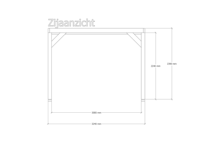 Douglas pergola | 324 x 320 cm | Origin 1