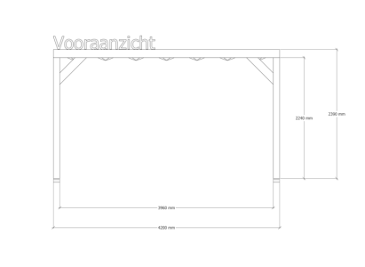 Douglas pergola | 324 x 420 cm | Origin 1