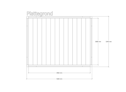 Douglas pergola | 324 x 420 cm | Origin 1