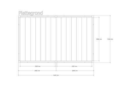 Douglas pergola | 324 x 520 cm | Origin 1