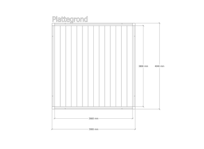 Douglas pergola | 404 x 390 cm | Origin 1