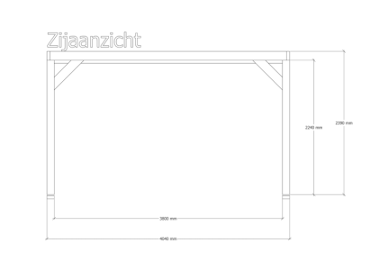 Douglas pergola | 404 x 520 cm | Origin 1