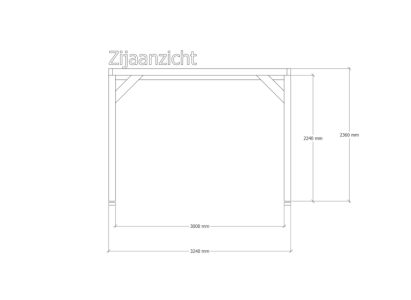 Douglas pergola | 324 x 334 cm | Pure 1