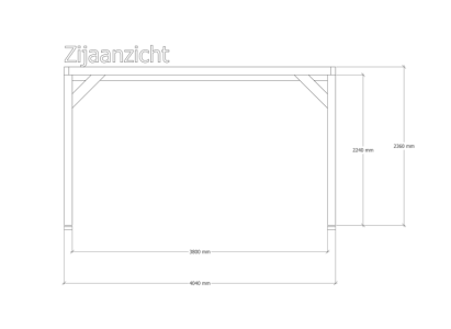 Douglas pergola | 404 x 404 cm | Pure 1
