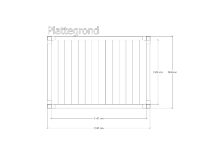 Douglas pergola | 234 x 334 cm | Living 1