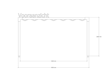 Douglas pergola | 234 x 434 cm | Living 1