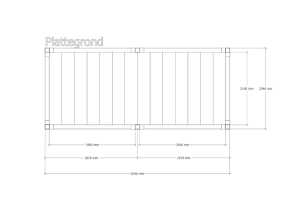 Douglas pergola | 234 x 534 cm | Living 1