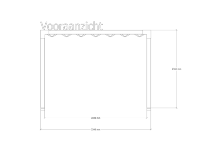 Douglas pergola | 324 x 334 cm | Living 1