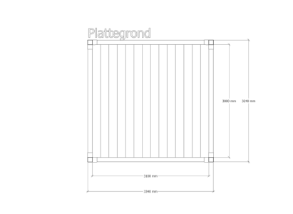 Douglas pergola | 324 x 334 cm | Living 1