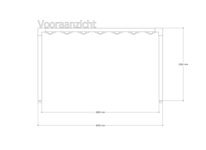 Douglas pergola | 404 x 404 cm | Living 1