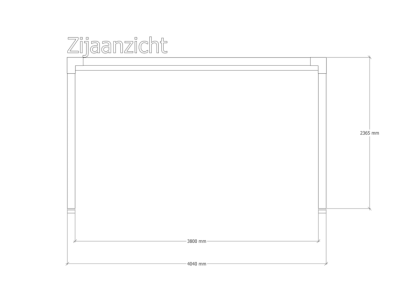 Douglas pergola | 404 x 404 cm | Living 1