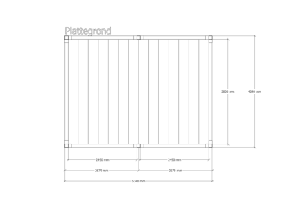Douglas pergola | 404 x 534 cm | Living 1