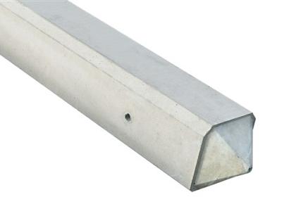 Tussenpaal 10 x 10 x 275 cm wit PUNT sponning 74 cm